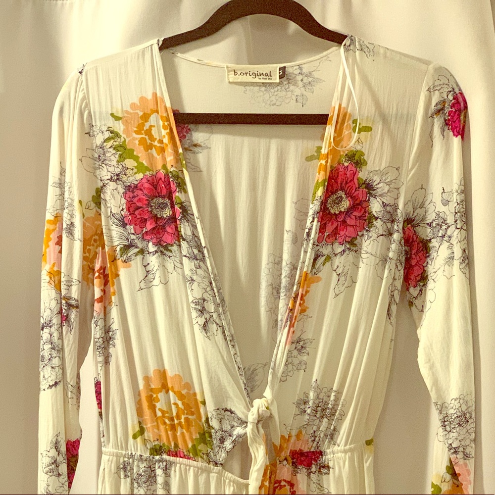 Medium White Flower Romper
